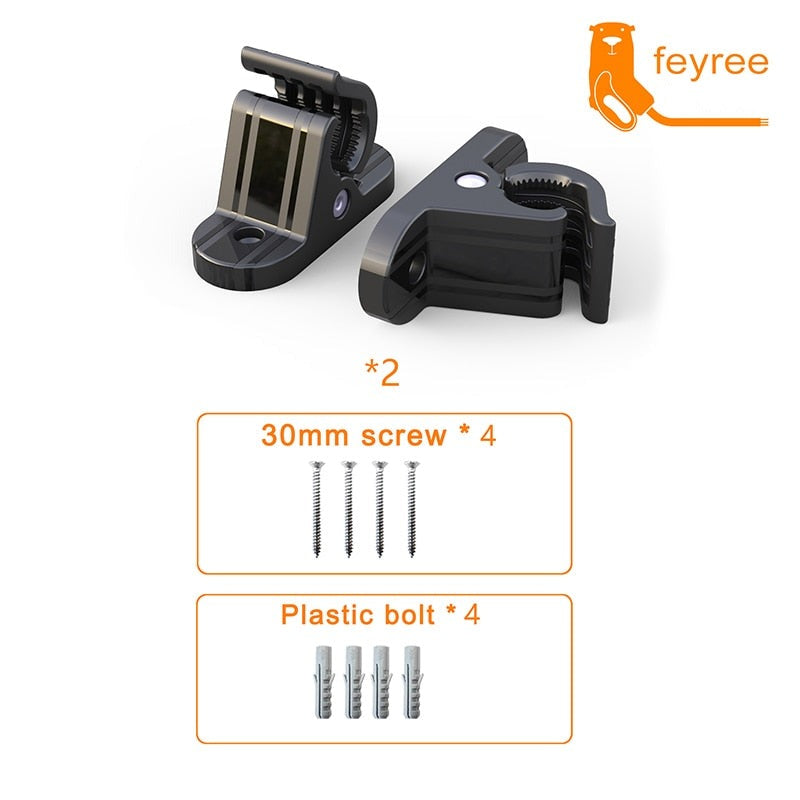 Feyree 2pcs Universal Bracket Clamp Fixed Clip