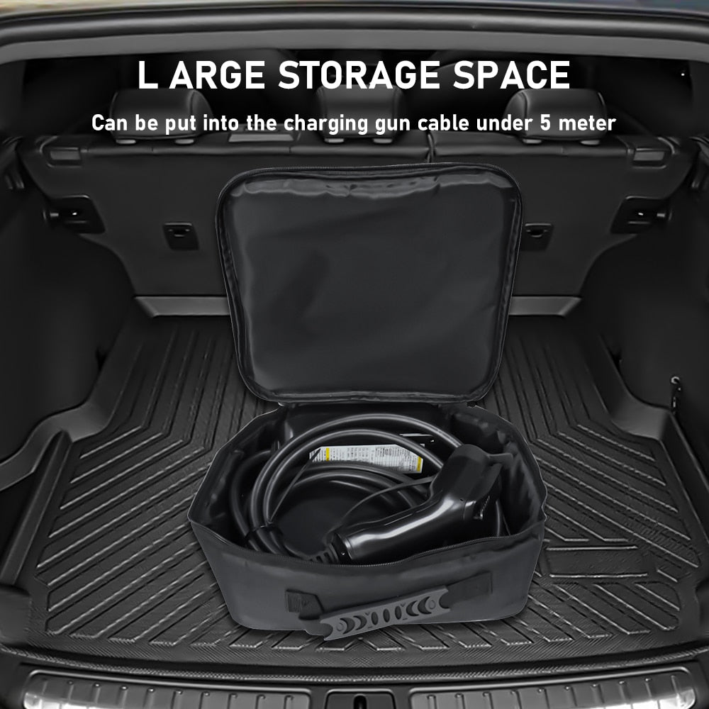 FWHW EV Cable Organizer Bag EV Charger Cable Storage Bag