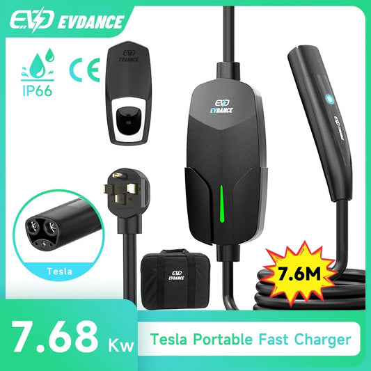 Portable EV Charger For Tesla Model 3/Y/S/X