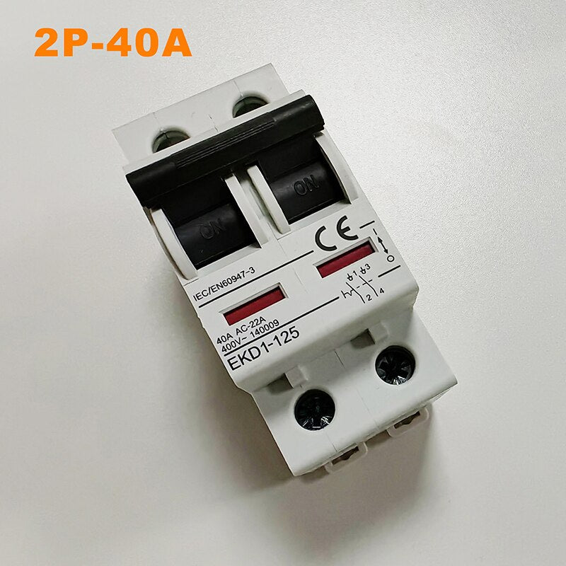 Feyree power switch isolation switch 1P 2P 4P 20A 40A 50A 60A for Type2 Type1