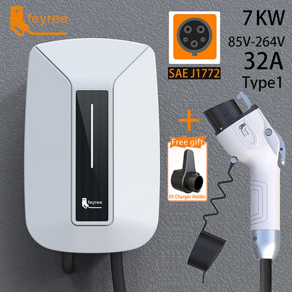 Feyree – boîte murale de chargeur EV Portable, type 1 j1772 7KW