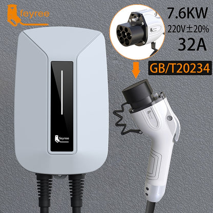 Feyree EV Charger EVSE Wallbox 32A 7KW 1 Phase (Type1) (Type2) (GBT)