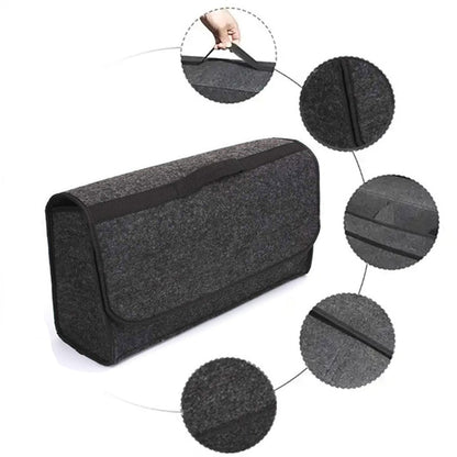 Car Trunk Organizer pocket handbag holder Soft Woolen Felt Storage box Bag