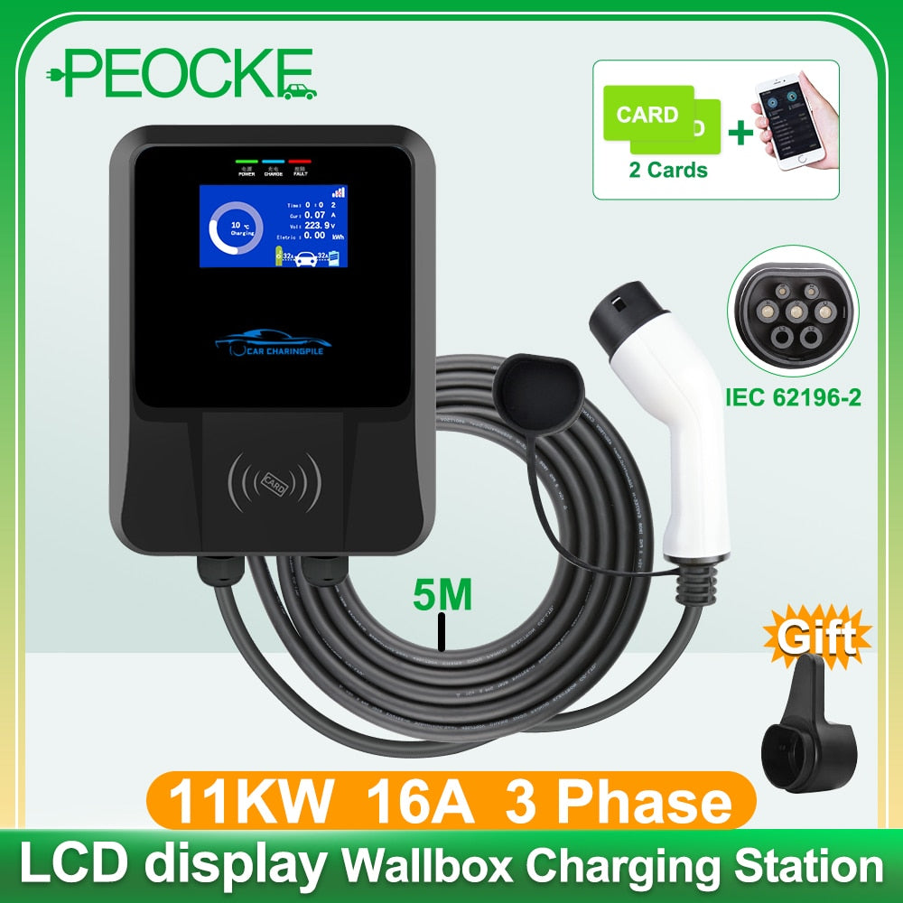 Peocke Electric Car Charging Station EVSE Wallbox APP Wifi Control
