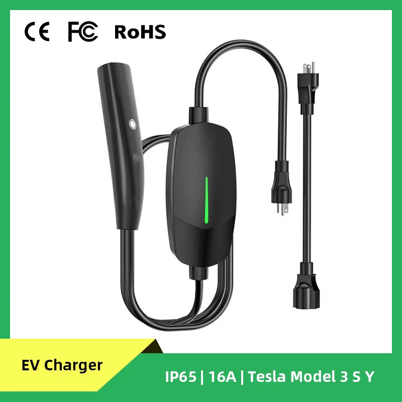 Portable EV Charger Home Electric Car NACS Charger Charging Station for Tesla Model 3 S Y