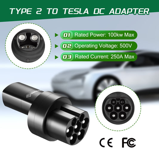 GUWIEY: EV Adaptor Type-2 EU To Tesla Plug EV Adapter and FREE GIFT