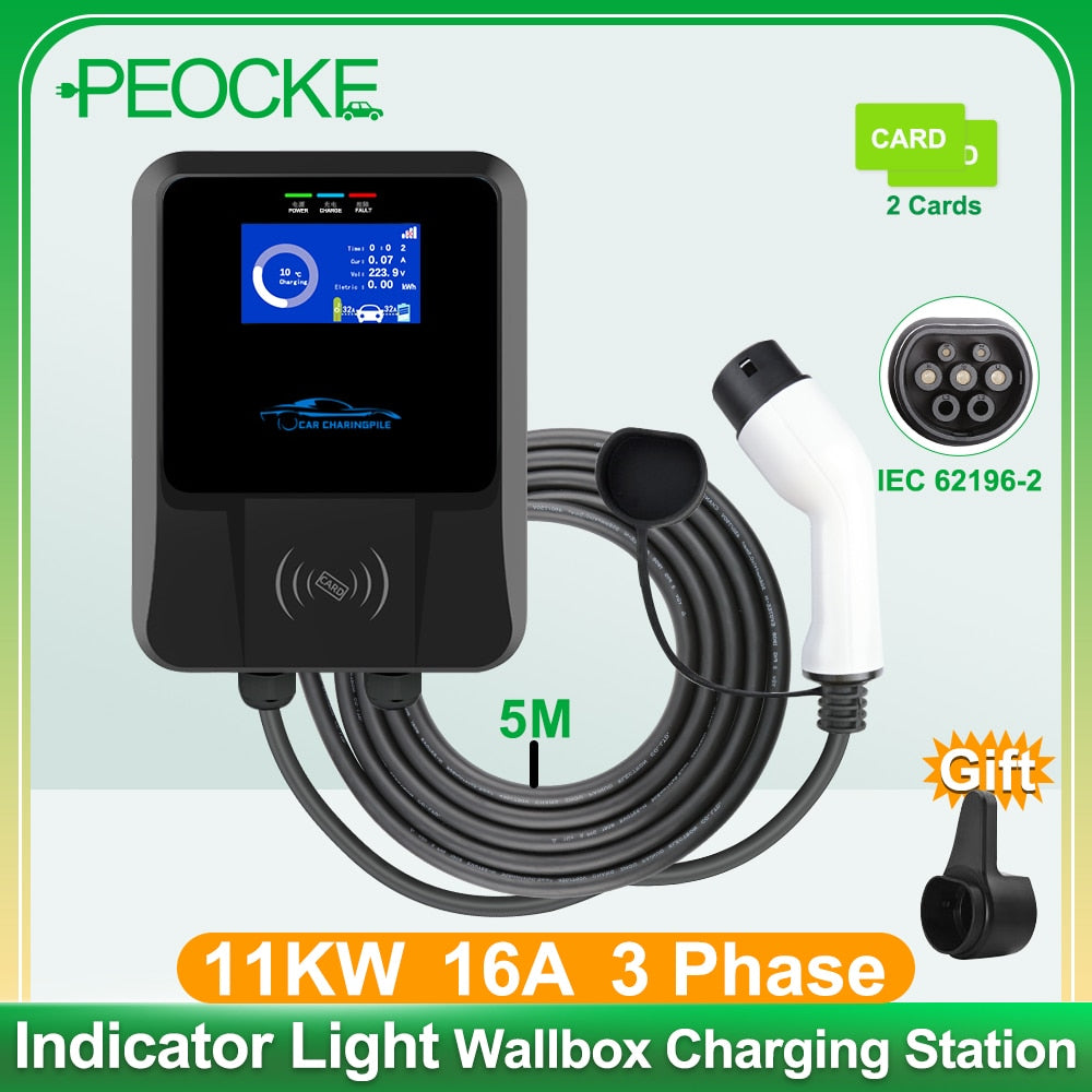 Peocke Electric Car Charging Station EVSE Wallbox APP Wifi Control (7K – Ev -ChargingPower