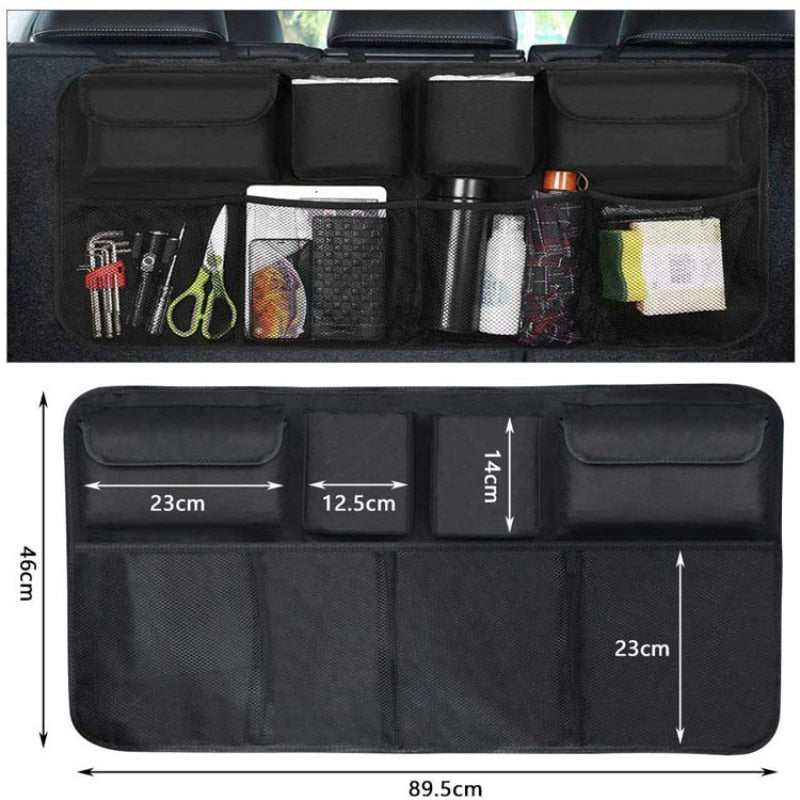 Car Trunk Organizer Adjustable Backseat Storage Bag