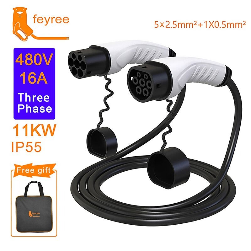 Feyree EV Charger Cable Type2 Female Car to Male Plug