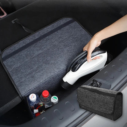 Car Trunk Organizer pocket handbag holder Soft Woolen Felt Storage box Bag