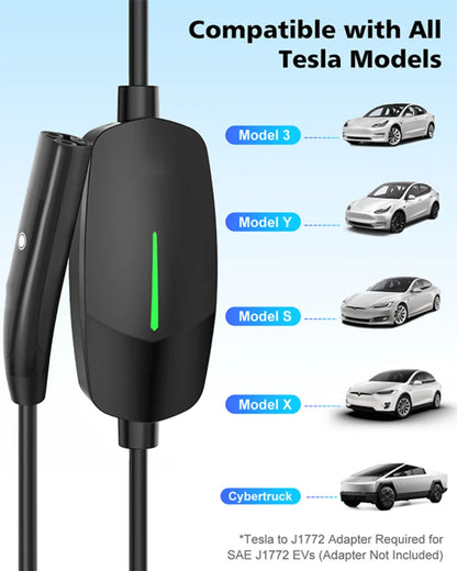 Portable EV Charger Home Electric Car NACS Charger Charging Station for Tesla Model 3 S Y