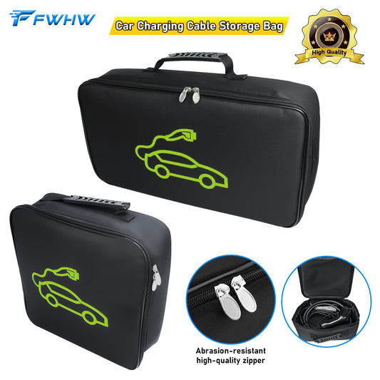FWHW EV Cable Organizer Bag EV Charger Cable Storage Bag