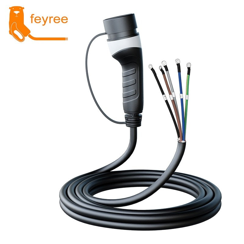 Feyree EV Charger Type2 Female Car side 5m Cable 32A 8KW 1Phase Car Charging Station